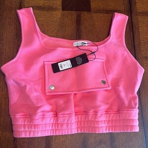 Fashion Nova Vibrant Pink Cropped Tank